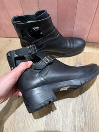 Bottines Noir cuir Minelli T.38