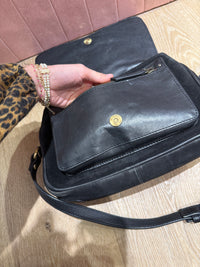 Sac noir cuir Sessun