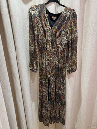 Robe La Fée Atelier – Kaki et doré – T.38