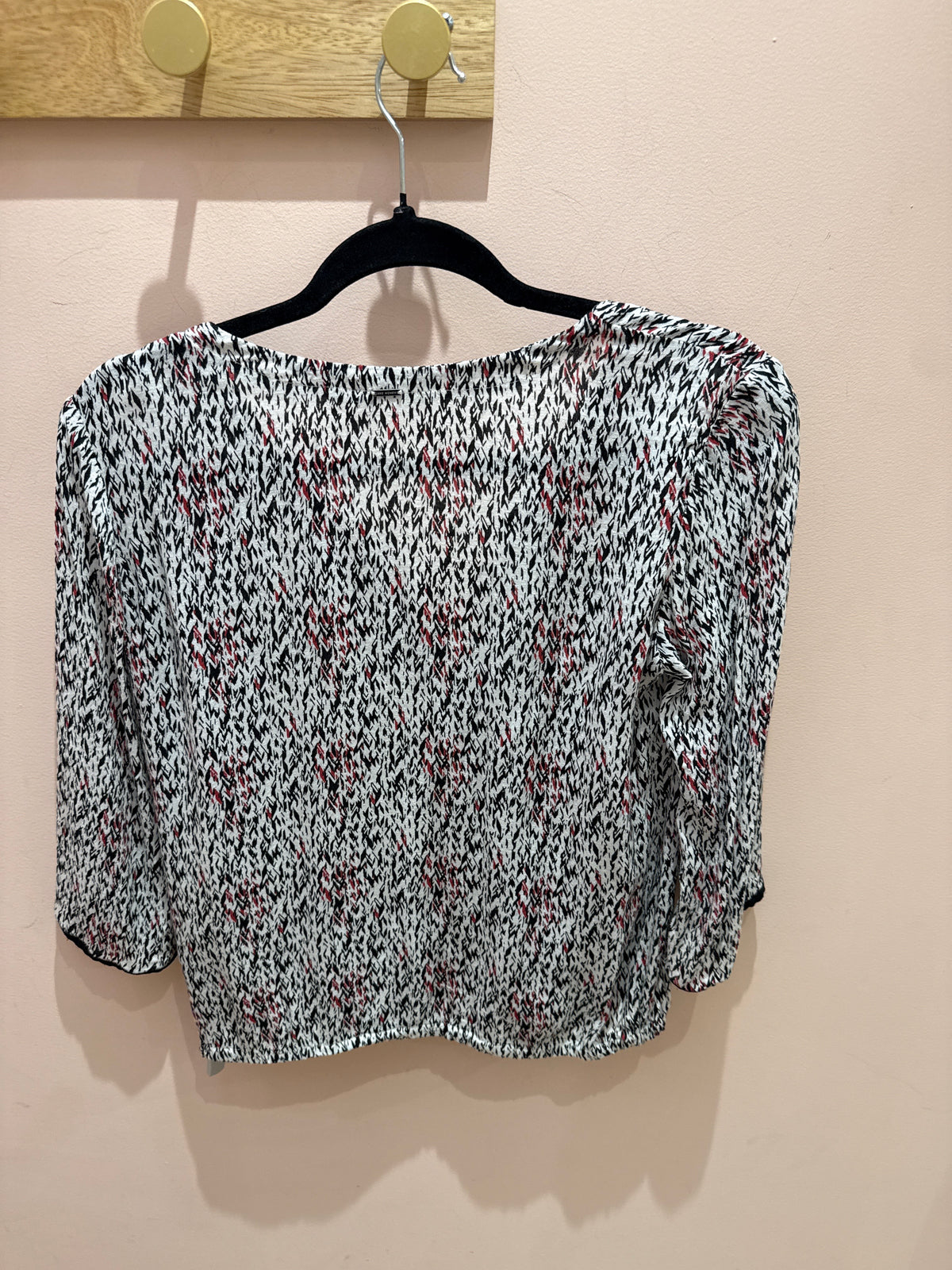 IKKS - Blouse Blanc, noir et rouge - T.38