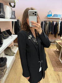 Blazer à strass Noir Pinko T.40 01/09
