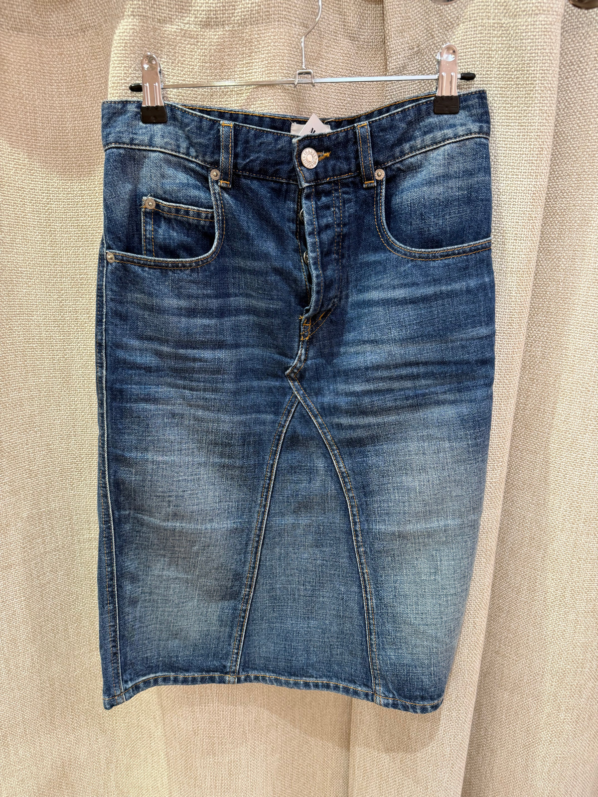 Jupe jean, T.34, Isabel Marant, Bleu