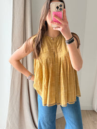 Blouse débardeur Soeur moutarde T.40