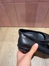 Ballerines noires Chanel - T.36 1/2 13/09
