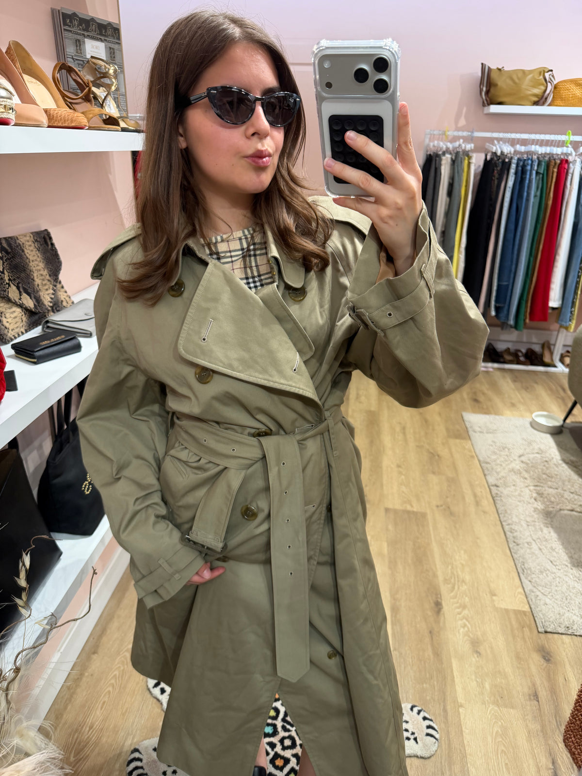 Trench Burberry taille XL kaki 11/08