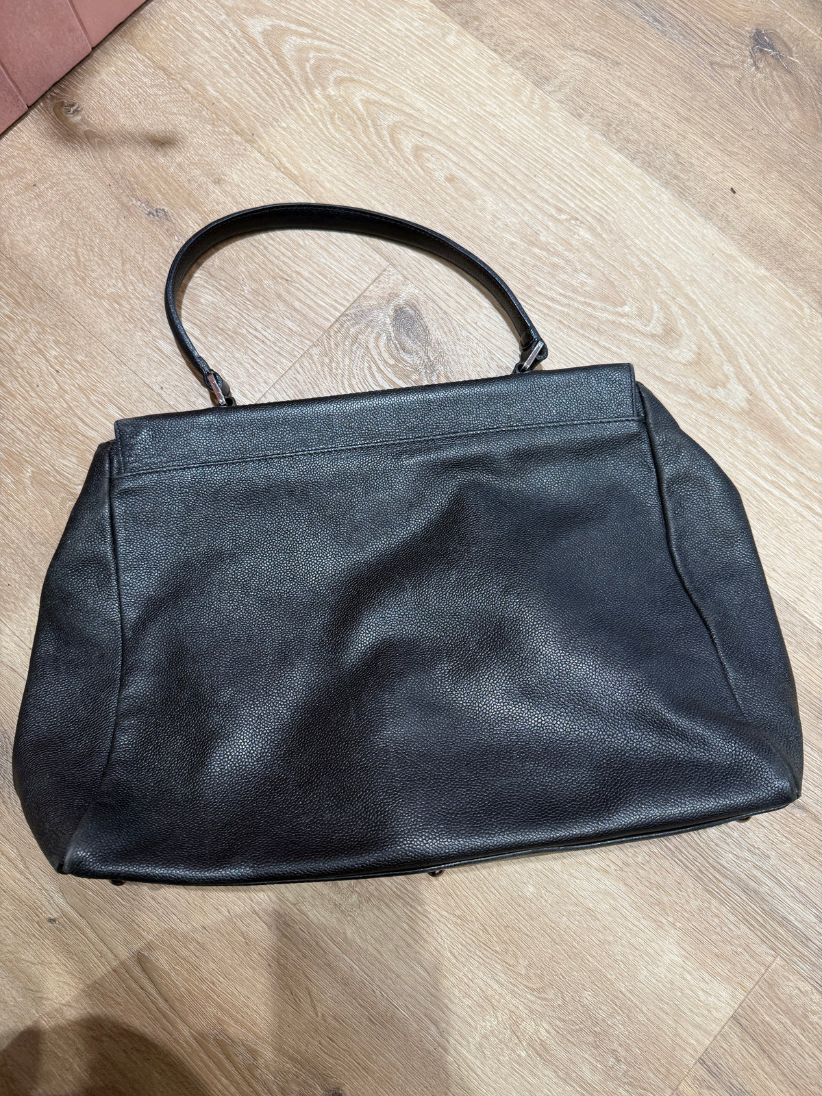 Sac cabas cuir noir Longchamp