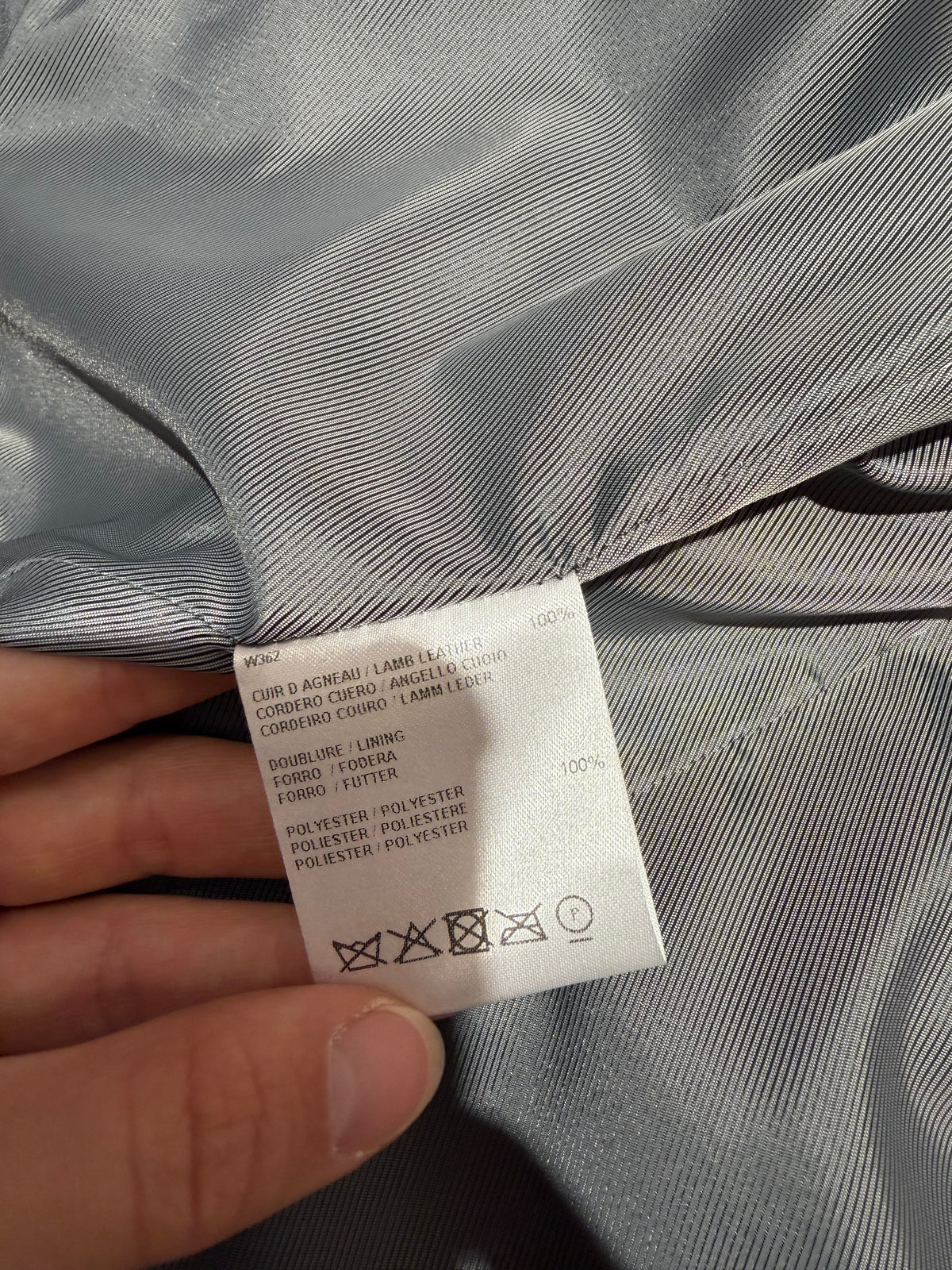 Veste en cuir Gérard Darel grise T.40 14/09