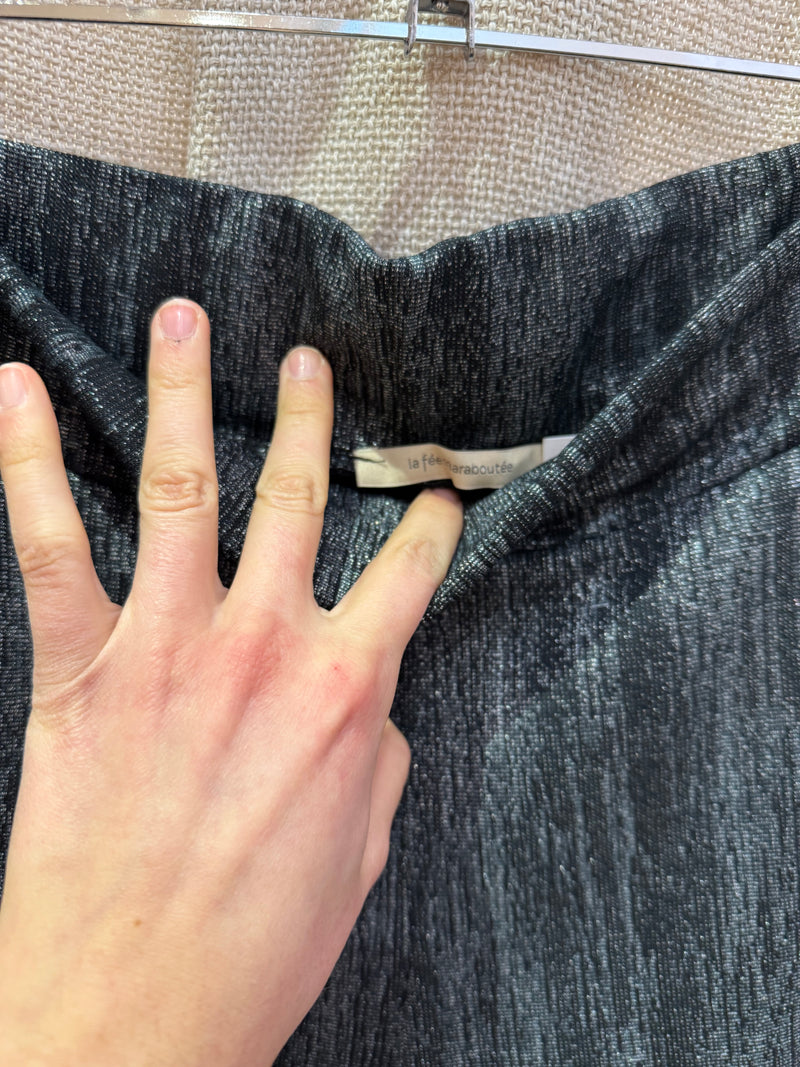 Pantalon gris brillant La Fée Maraboutée T.40
