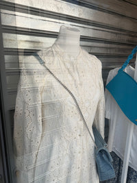 Sézane Robe blanche broderie anglaise T.M 19/07