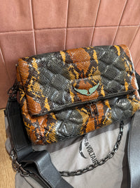 Sac bandoulière marron kaki Zadig & Voltaire 24/06