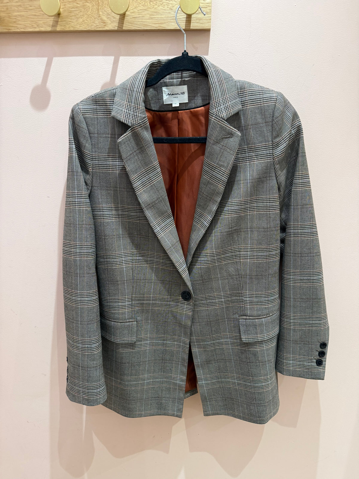 Blazer carreaux maison 123 T.M