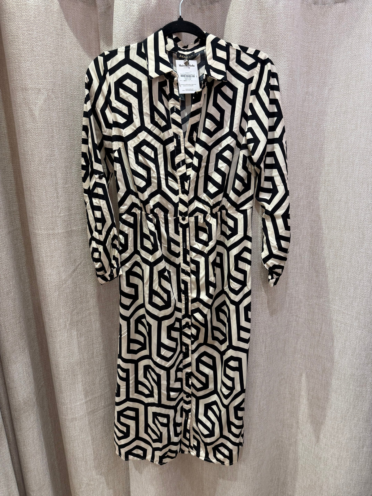 Robe Beige et noir Akoz T.S