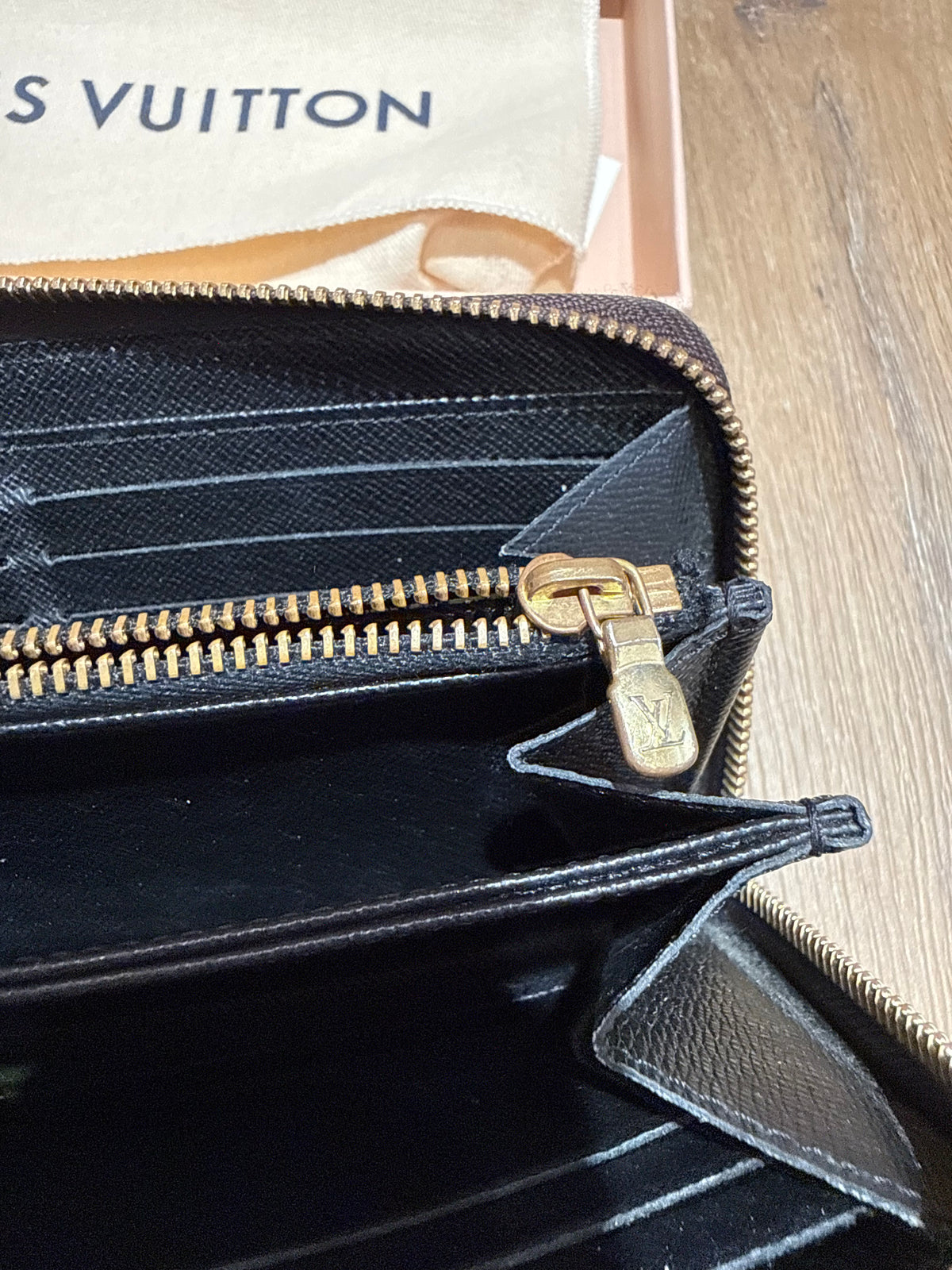 Porte-feuille Louis Vuitton zippy monogramme géant