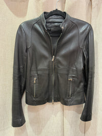 Veste en cuir Noire Vencouvert T.38 28/09