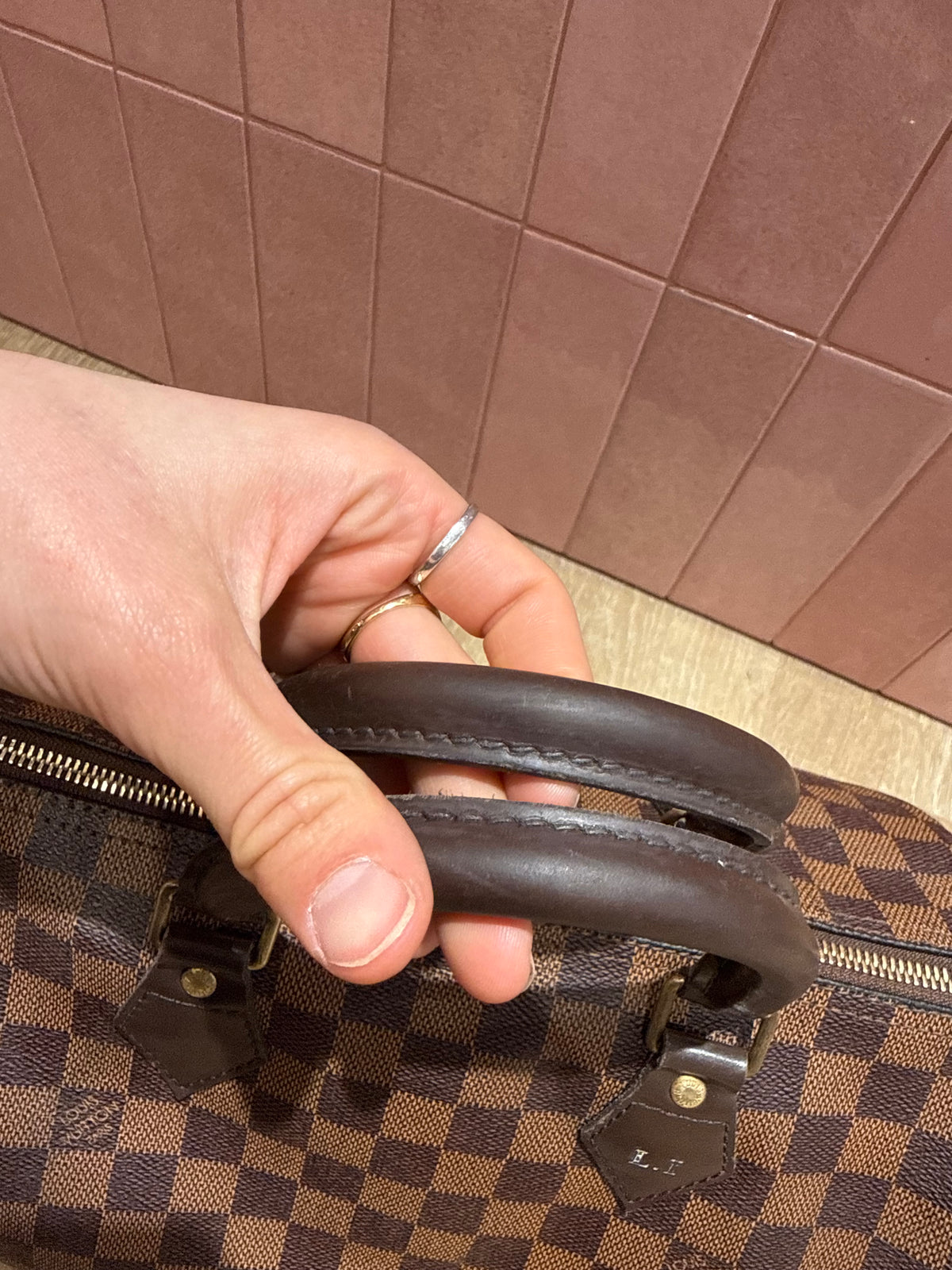 Speedy Louis Vuitton 30 damier ébène
