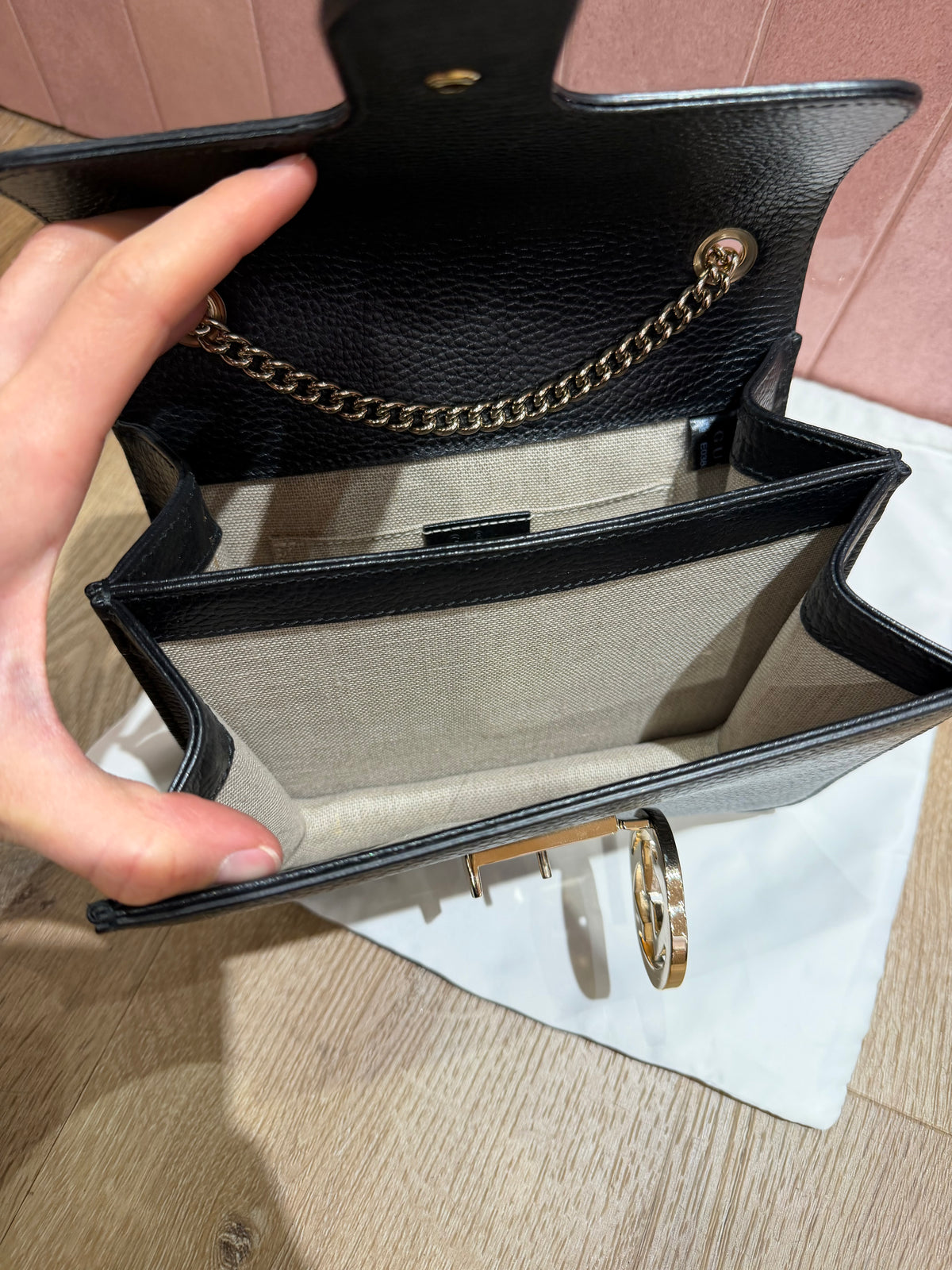 Sac noir Gucci Interlocking 23/10