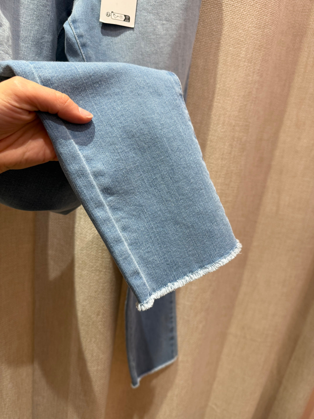 Jean bleu ciel franges IKKS T.40