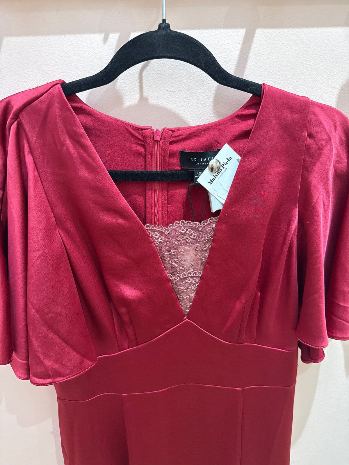 Robe Ted Baker rouge T.M