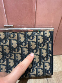 Pochette Dior grand Monogram bleu 24/06