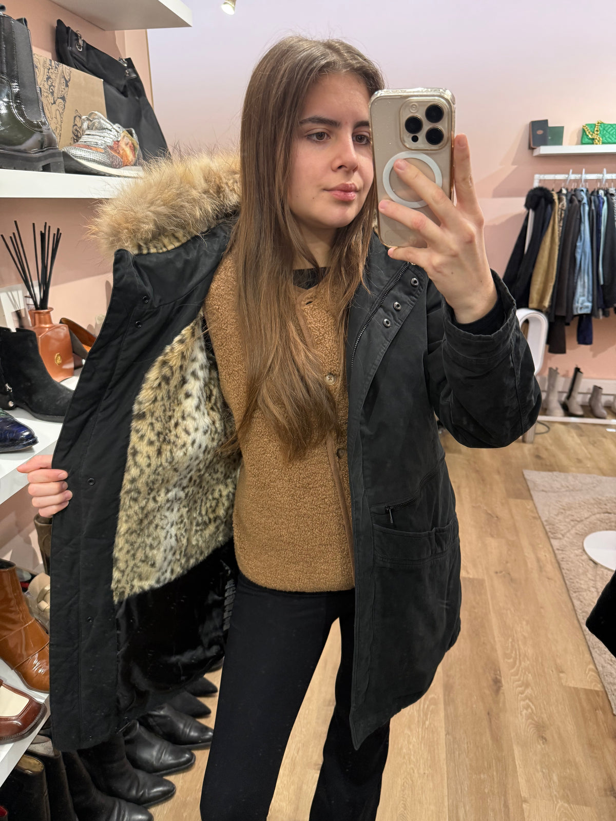 Doudoune noire I.Code T.40