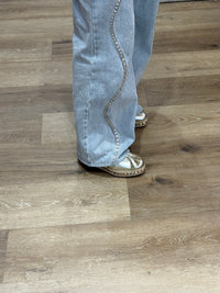 Chaussures doré louboutin T.35 05/06
