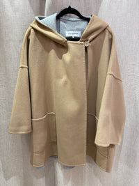 Manteau beige et gris Gérard Darel en laine T.M/L