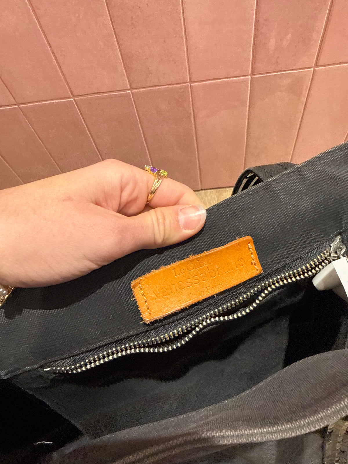 Sac cabas noir Vanessa