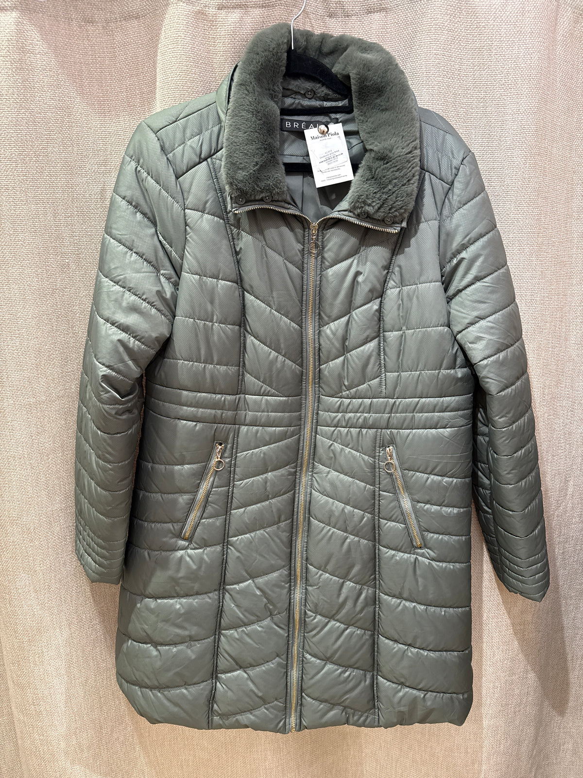 Doudoune grise Bréal longue T.44