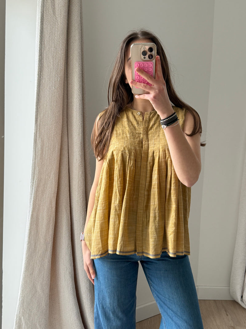 Blouse débardeur Soeur moutarde T.40