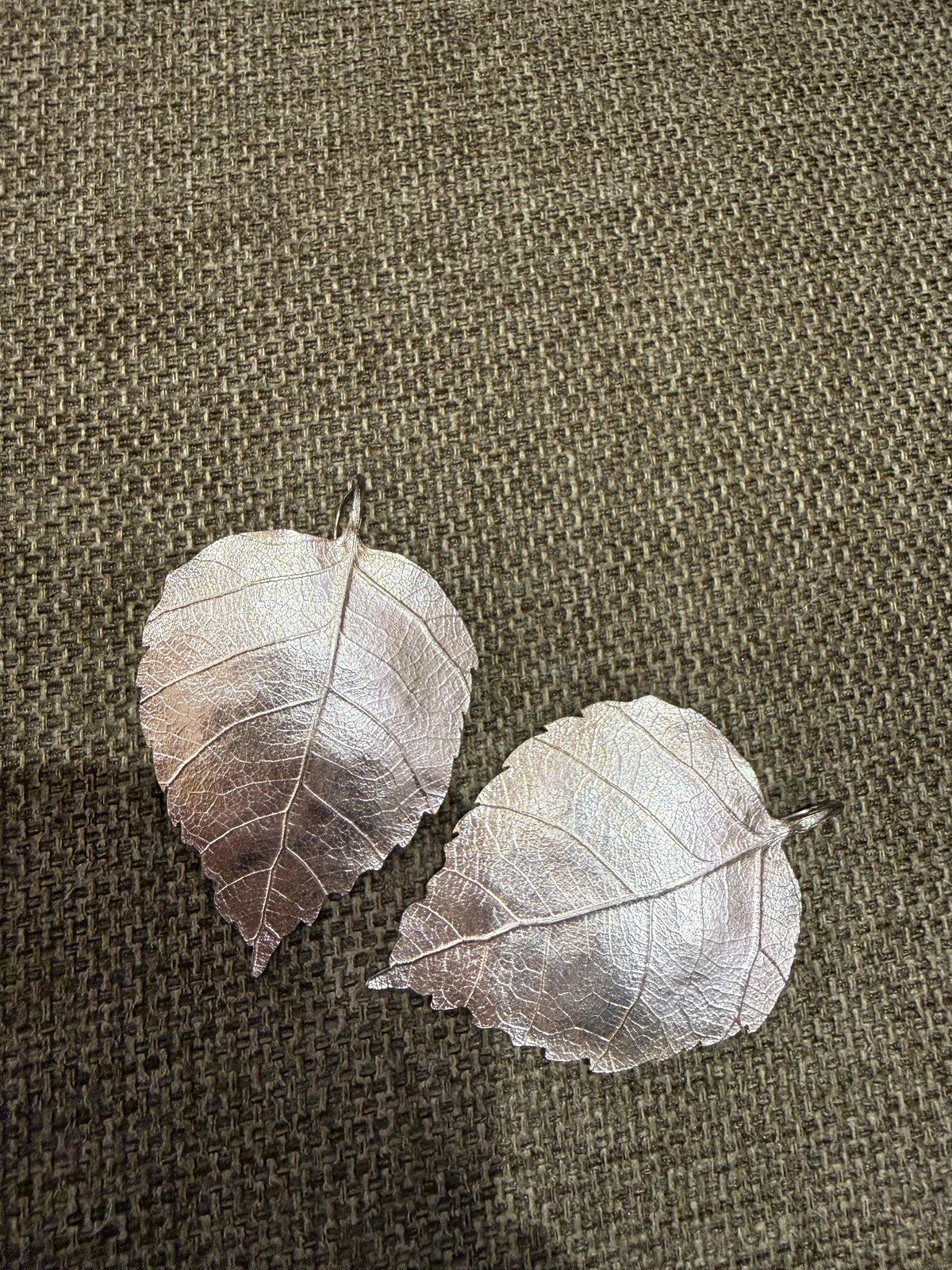 Boucles d'oreilles argent feuille Aurélie Bidermann 17/06