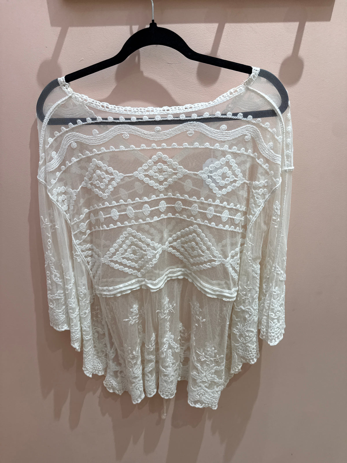 Robe transparente dentelle Blanche T.TU