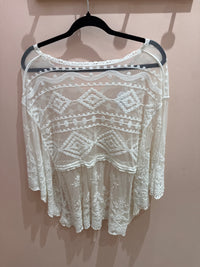 Robe transparente dentelle Blanche T.TU