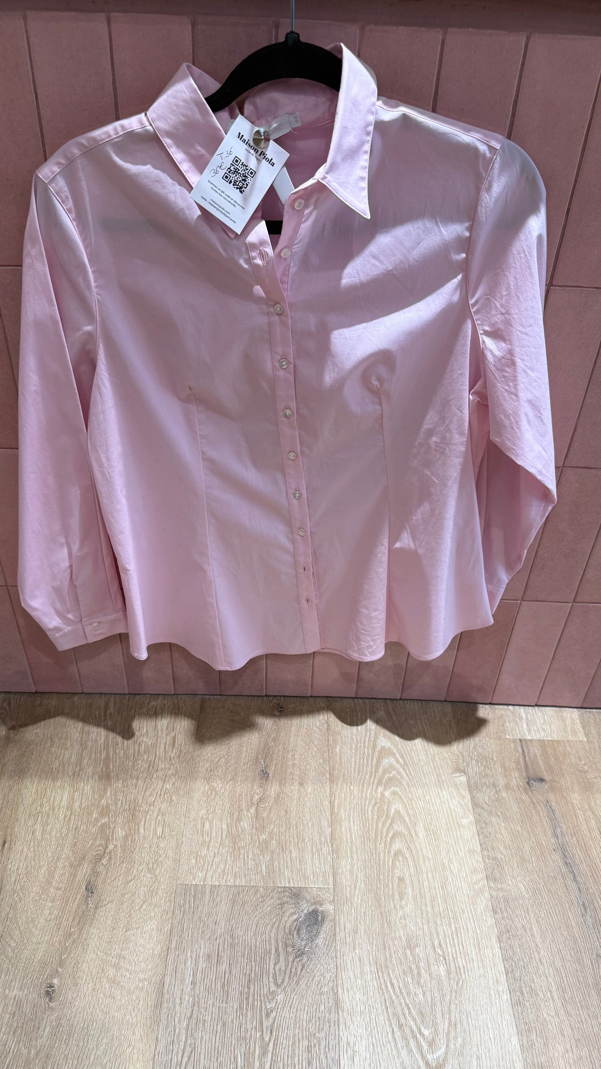 Chemise rose Anne fontaine T.S/M