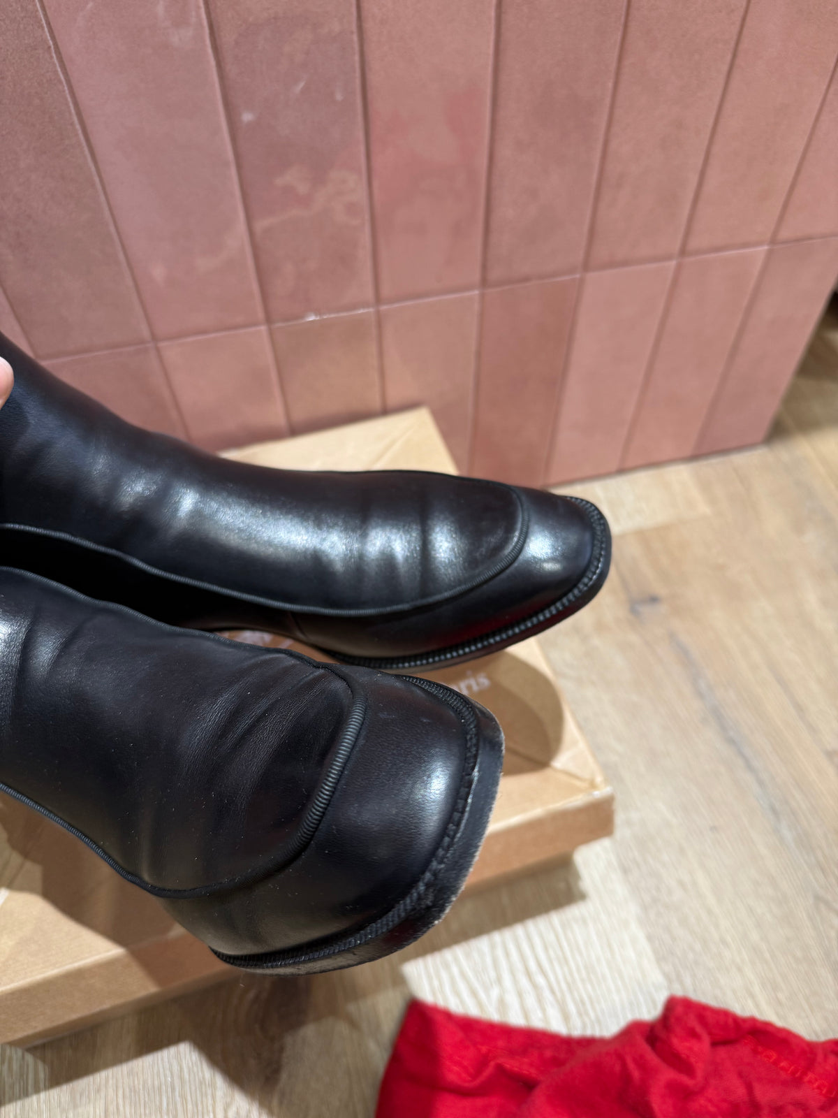 Bottines - louboutin noir, cuir, T.40