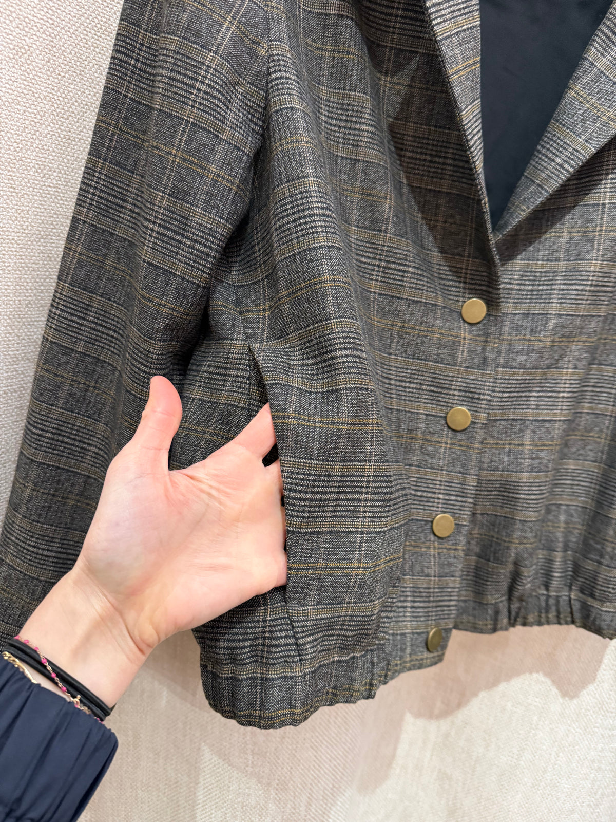 Veste I.code T.42 carreaux