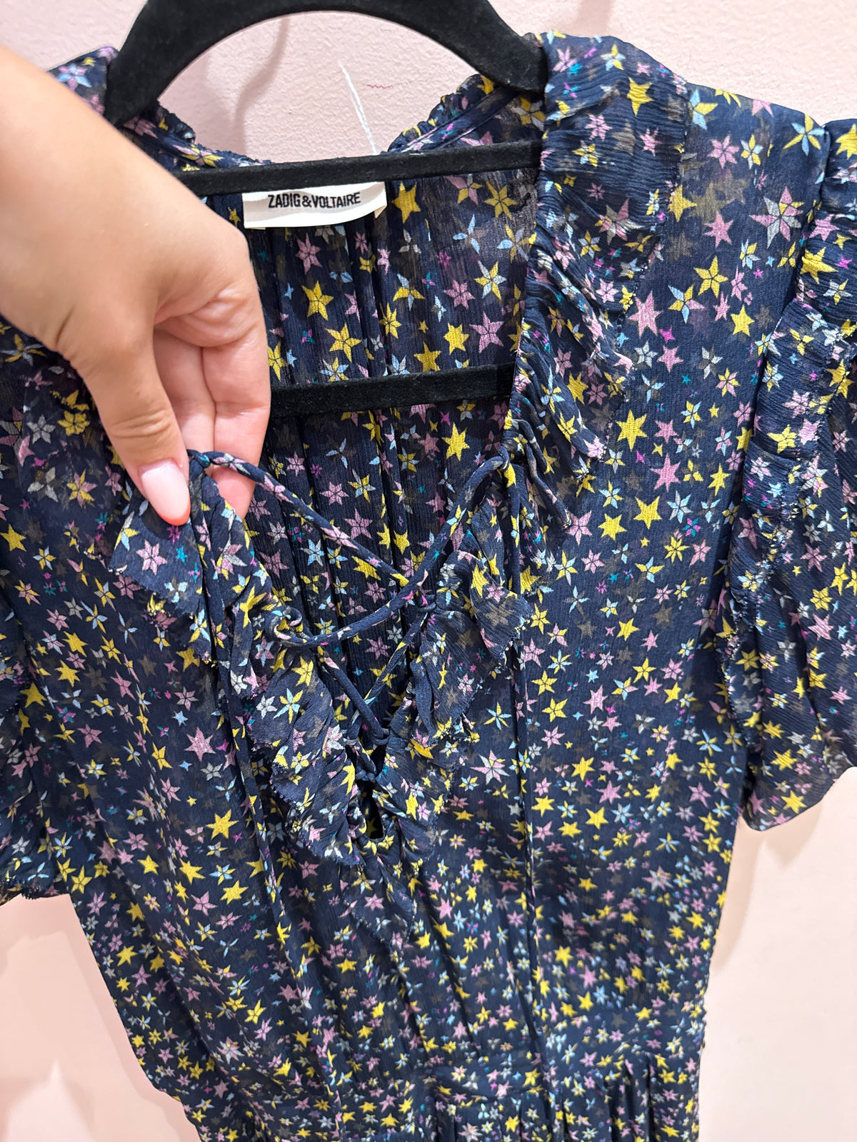 Robe bleu marine étoile jaune Zadig & Voltaire T.L