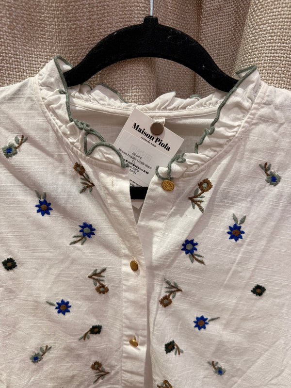 Blouse brodée I.code blanc T.L