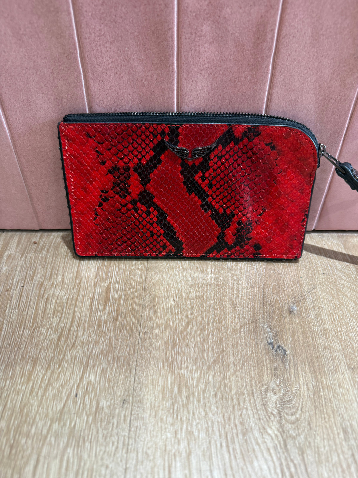 Pochette rouge en cuir Zadig & voltaire 30/06