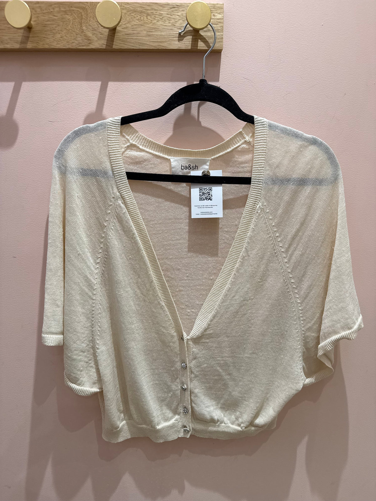 Ba&sh top beige taille S