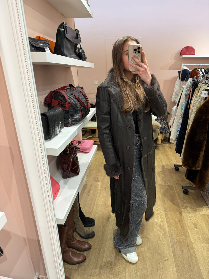 Cheyenne - Veste en cuir - Marron - T.M