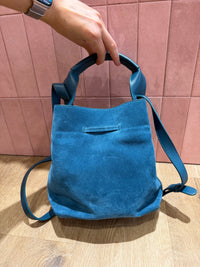Gérard Darel sac bleu canard daim 02/09