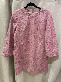 Robe rose et noire Tara Jarmon T.42