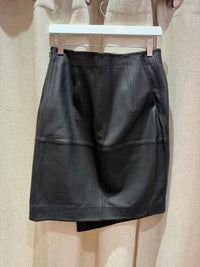 Jupe crayon noire en cuir ba&sh T.L 12/10