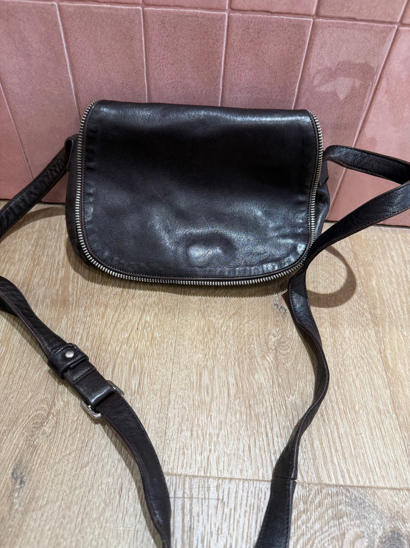 Sac en cuir marron chocolat Naterra 01/06