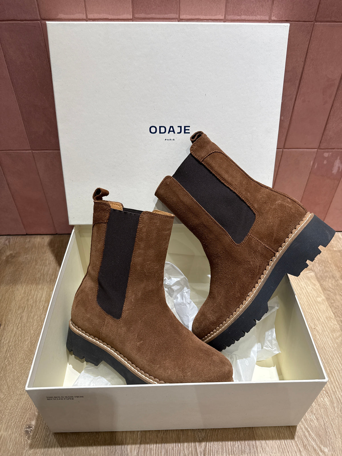 Bottines marron Odaje T.37