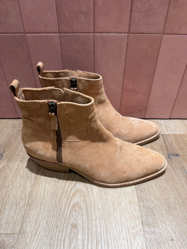 Bottines beiges en daim Hardrige T.37 16/10