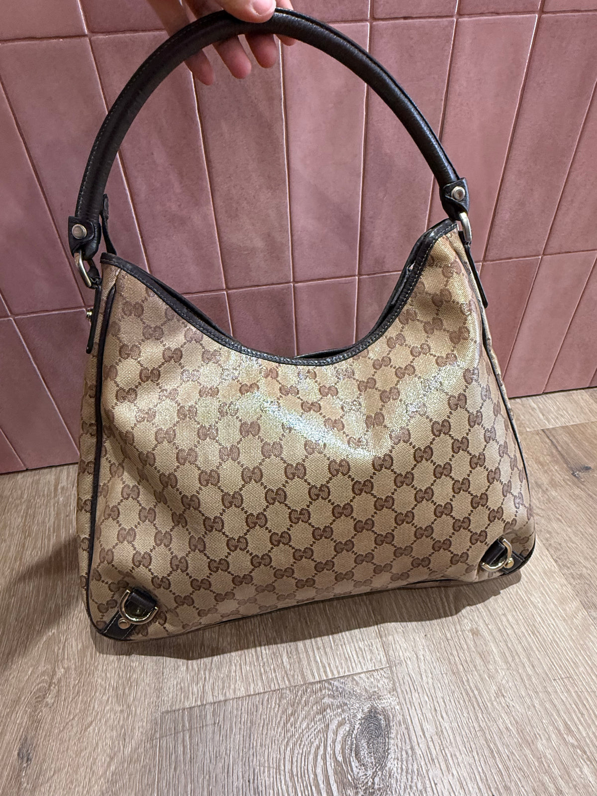 Sac Gucci beige toile enduite 03/06