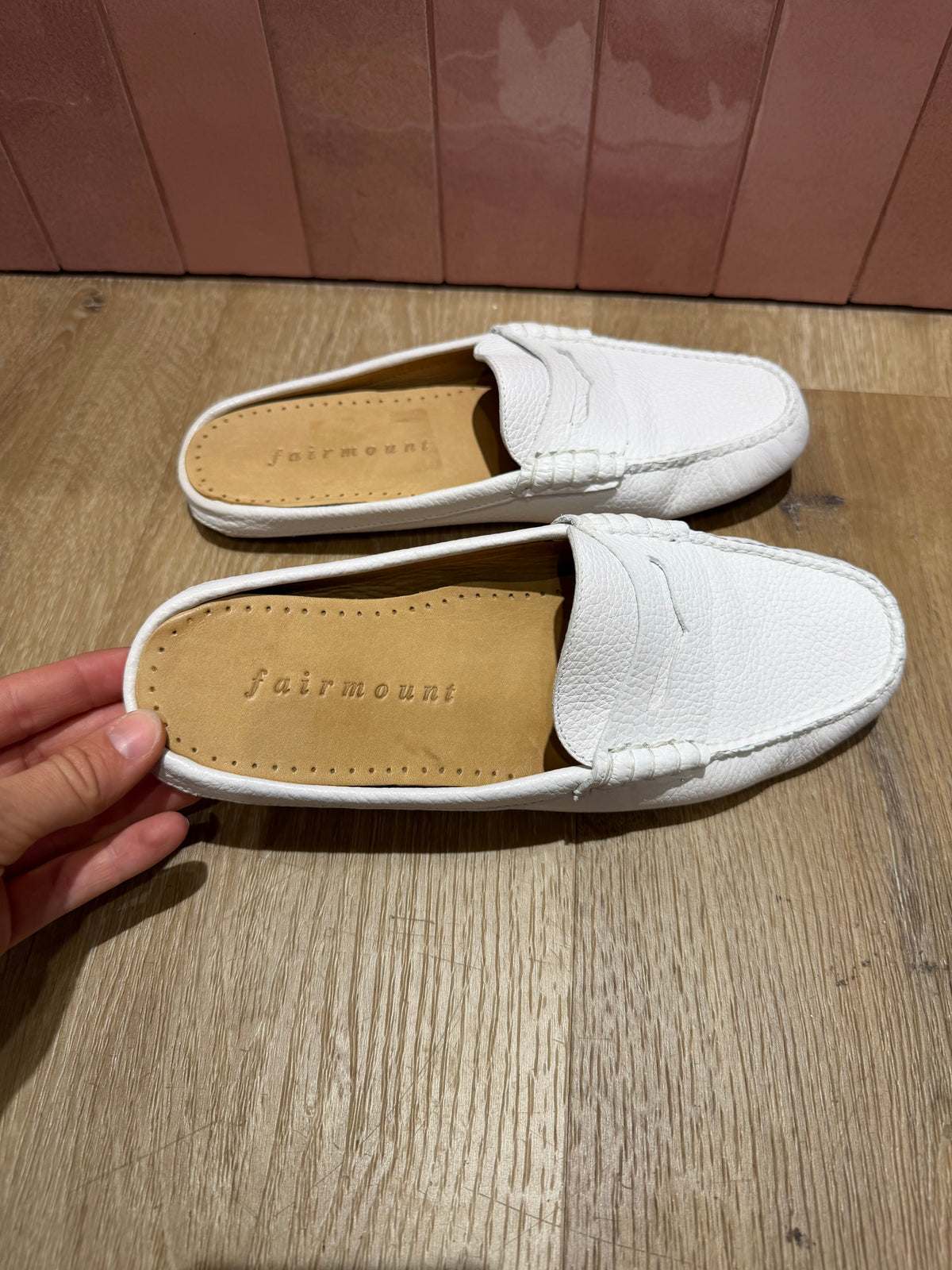 Mocassins blancs Fairmount - T.36 15/09
