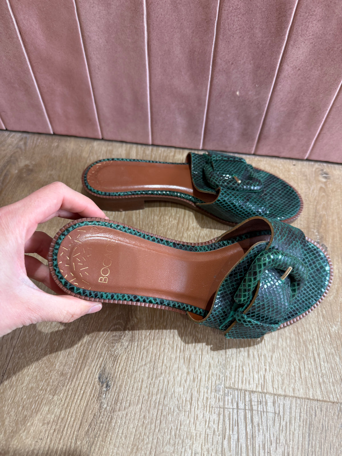 Mules vertes T.37 10/06