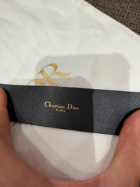 Ceinture noire Dior, bijouterie dorée T.70 cm 21/09